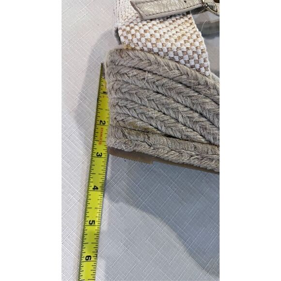 IISE JACOBSEN TAN ESPADRILLES WEDGE HEELS WOMENS SIZE 7 - Picture 12 of 13